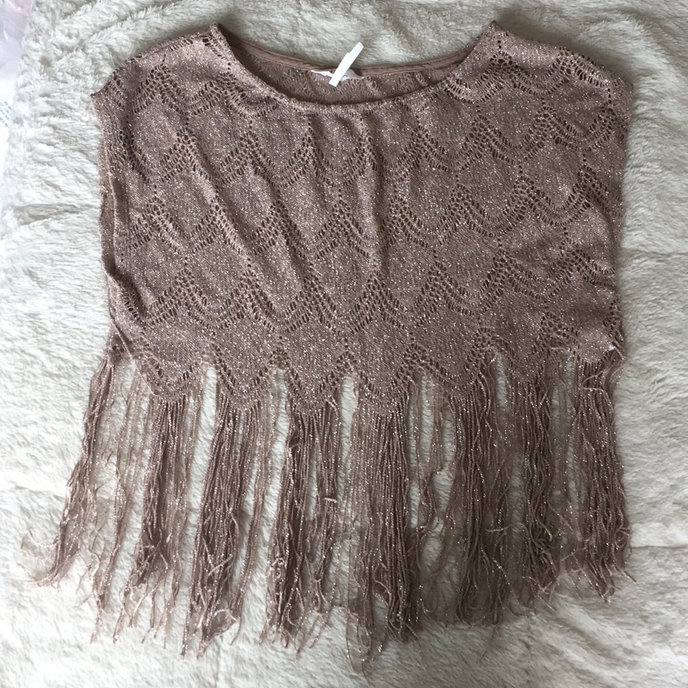 Fringed crop top